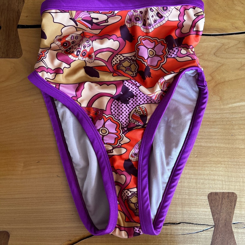 Solstice Butterfly High-Waisted Bikini Bottoms